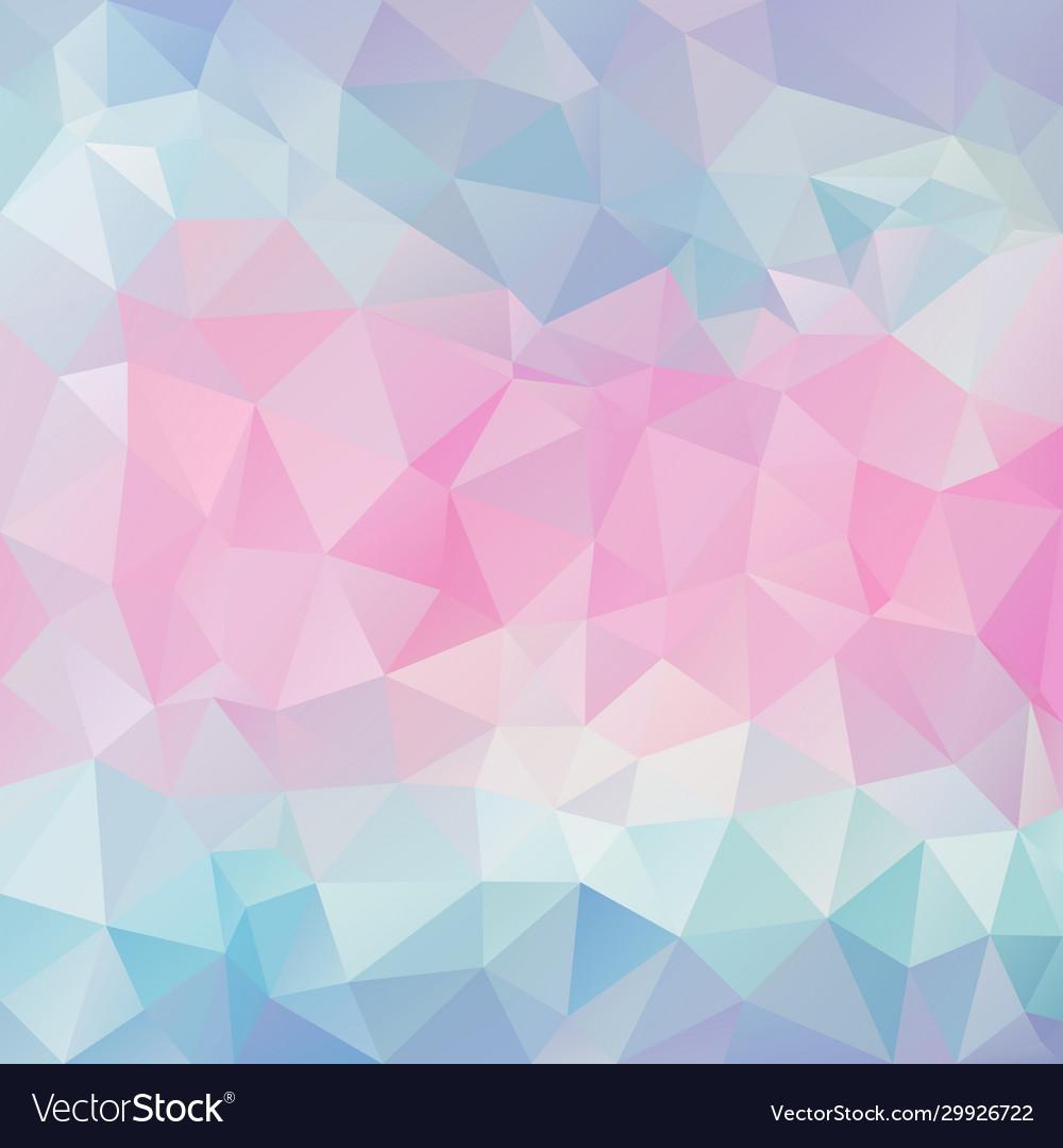 Abstract Polygon Square Background Cute Pastel Vector Image