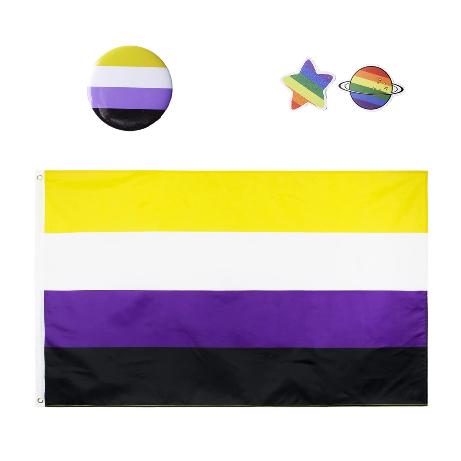 Amazon Non Binary Flag For Wall Outdoor Ft With Enby