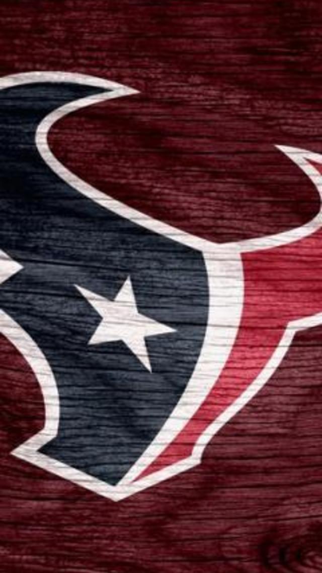 Houston Texans Red Weathered Wood Wallpaper For iPhone