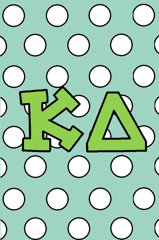 Kappa Delta Wallpaper Kd Pearl Polka Dots Green Sorority Stuff