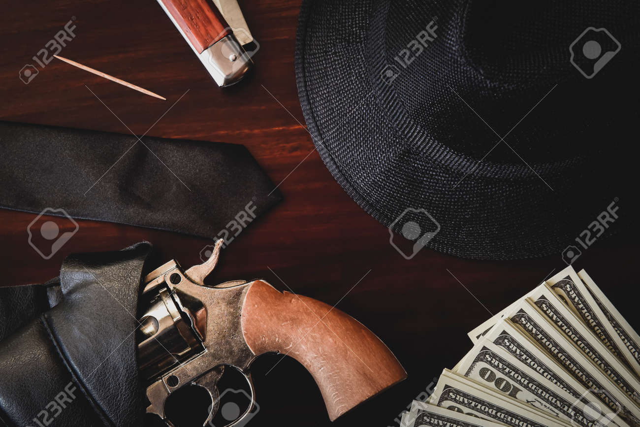 Vintage Mafia Gangster Background Stock Photo Picture And Royalty