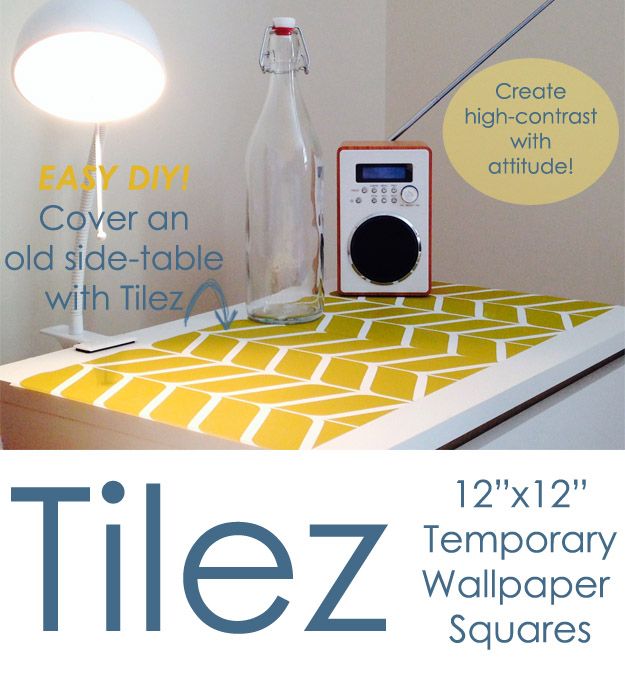 Target Side Table With Attitude Diy Tilez Temporary Wallpaper