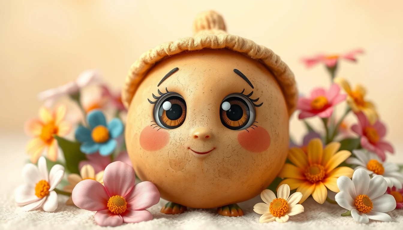 Cute Potato Wallpaper