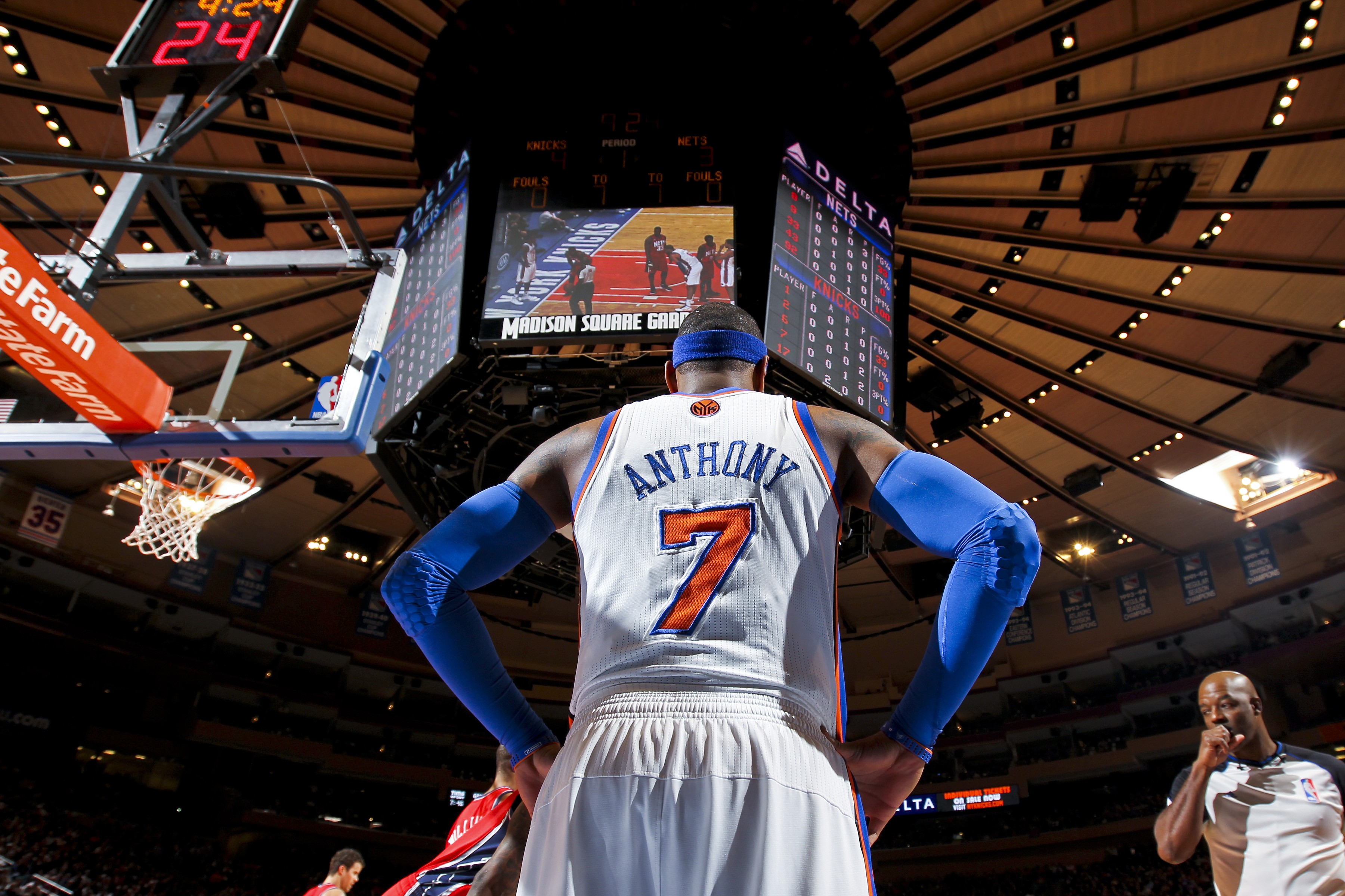 Nba Basketball New York City Knicks Carmelo Anthony Wallpaper