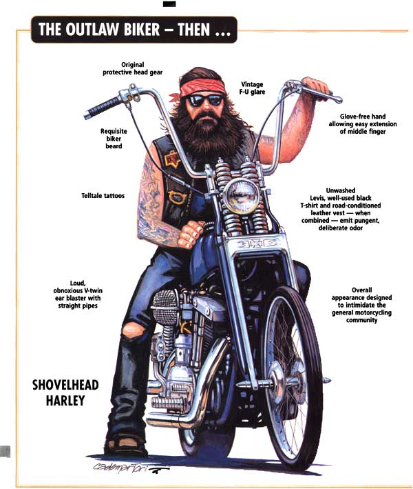 The Outlaw Biker   Then and Now