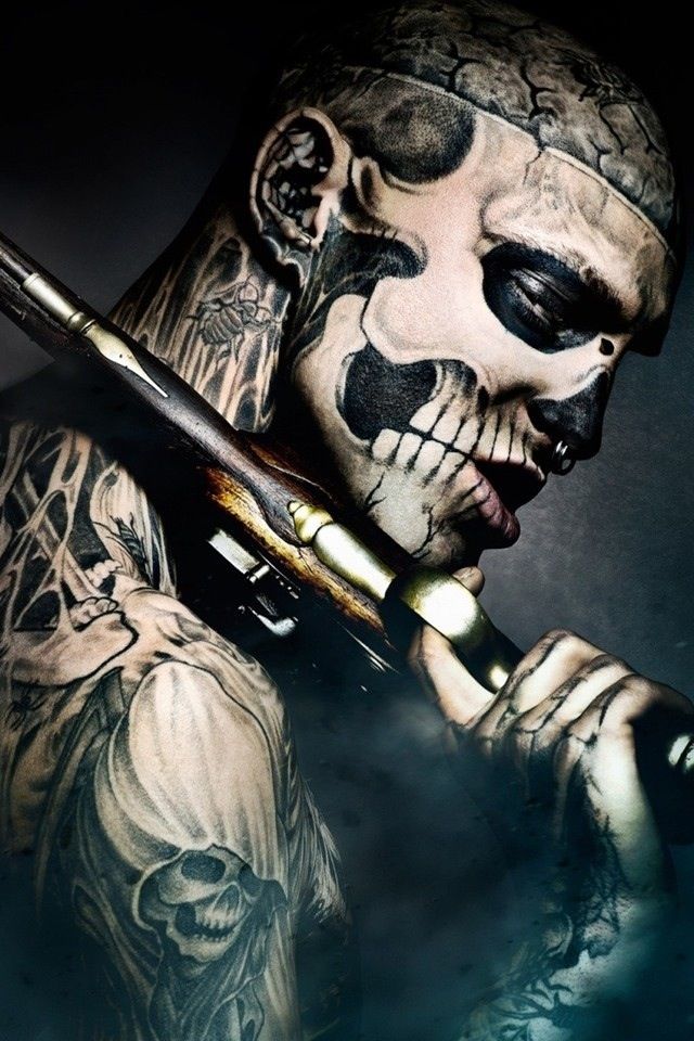 Tattoo Wallpaper HD iPhone Skin Arts Ronin Rick Genest