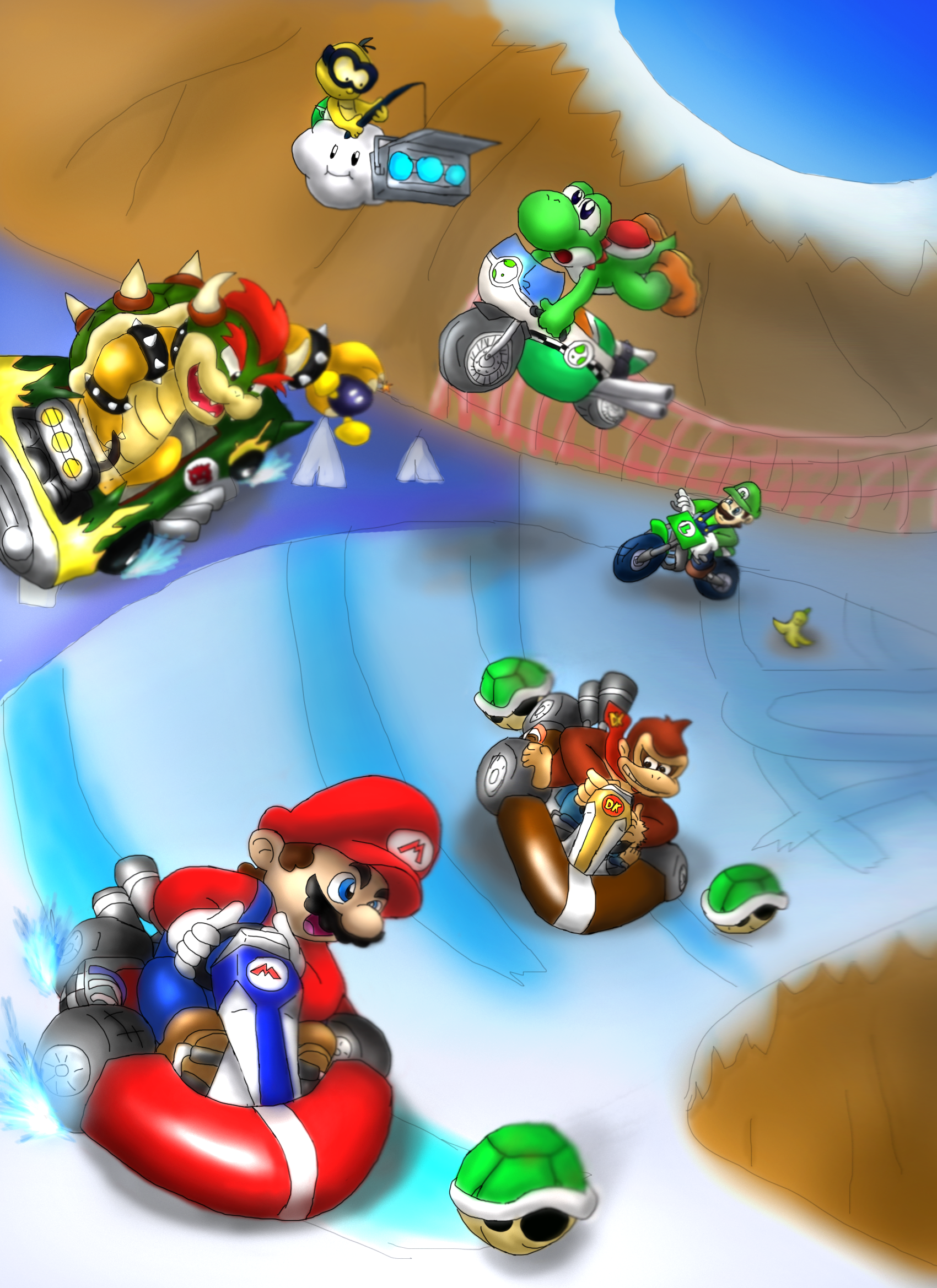 Wii Mario Kart Wallpaper