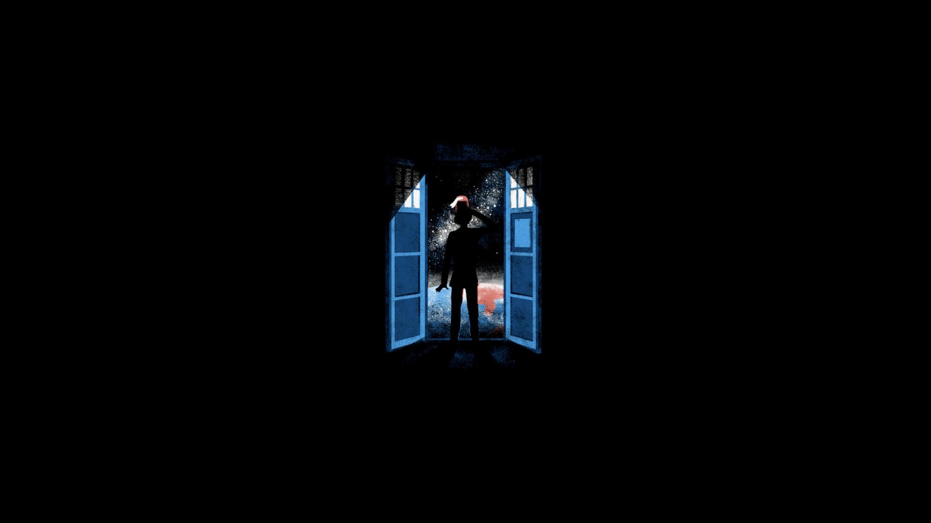 Time Travel Solid Doctor Who Simplistic Simple Space Fez Wallpaper
