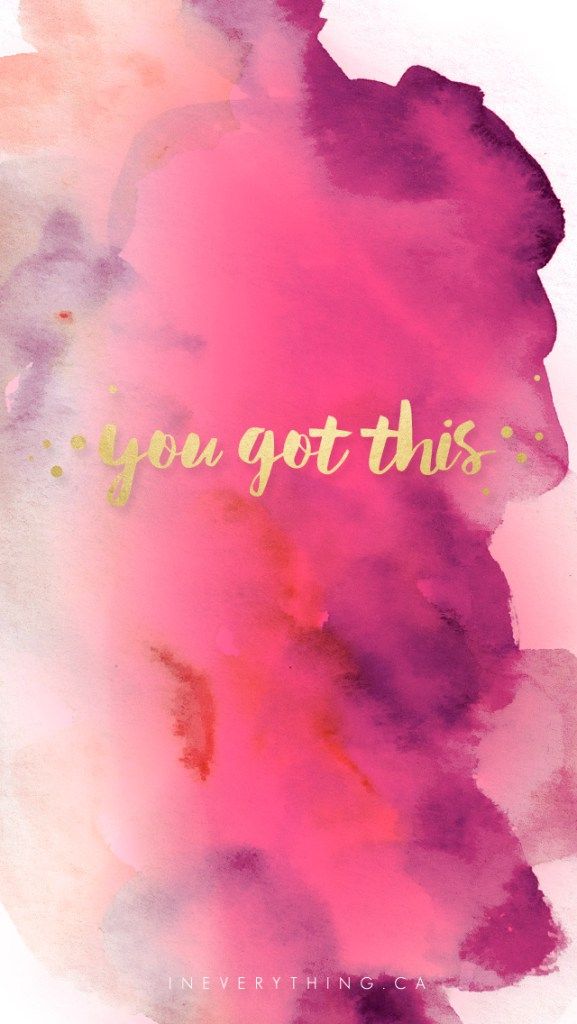 You Got This iPhone 5s Wallpaper In Everything Gold Fushia