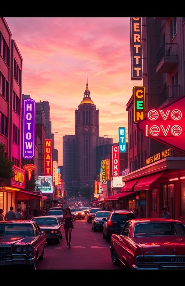 Retro Aesthetic City Wallpaper