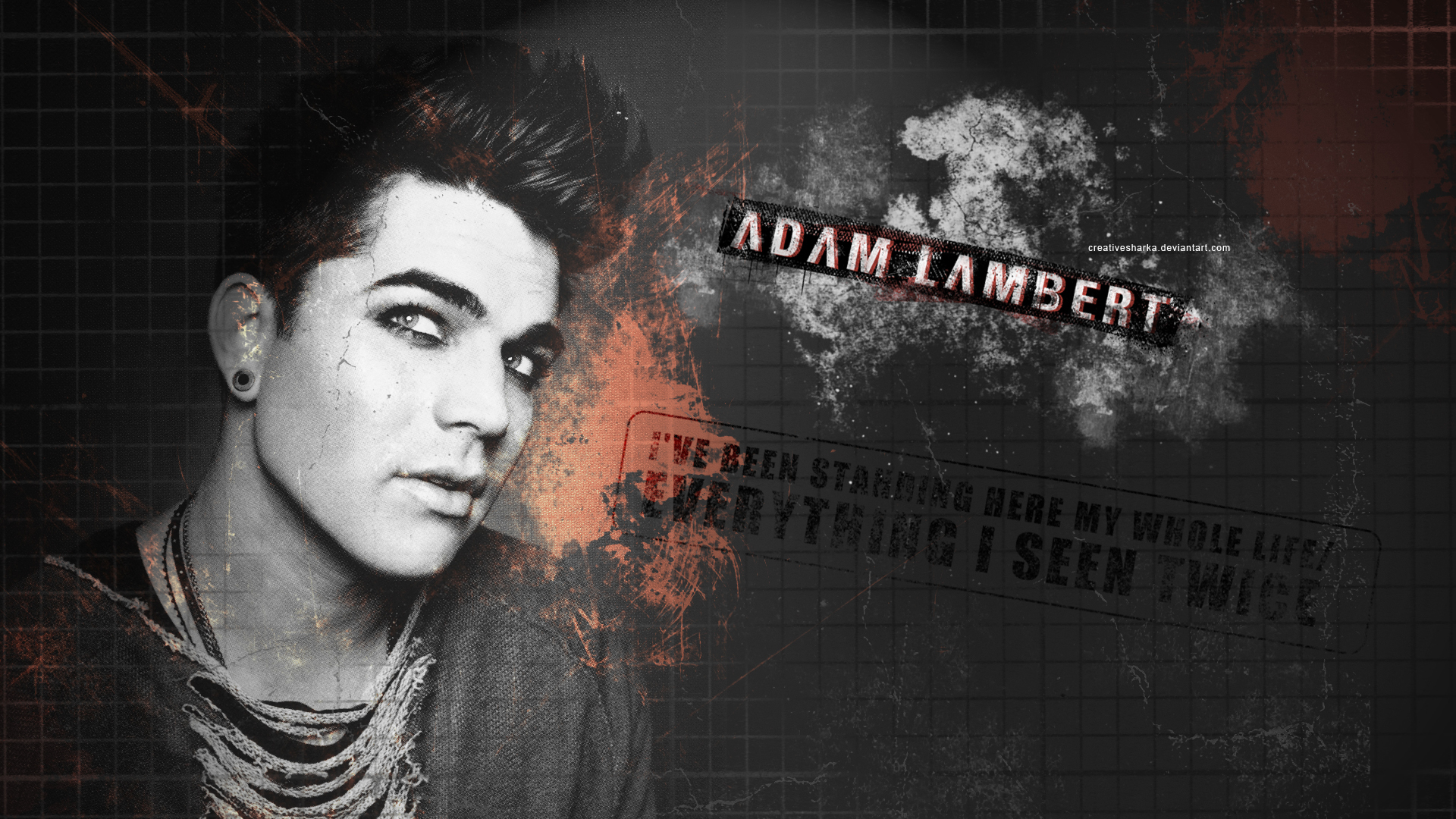Wallpaper Adam Lambert By Creativesharka Customization