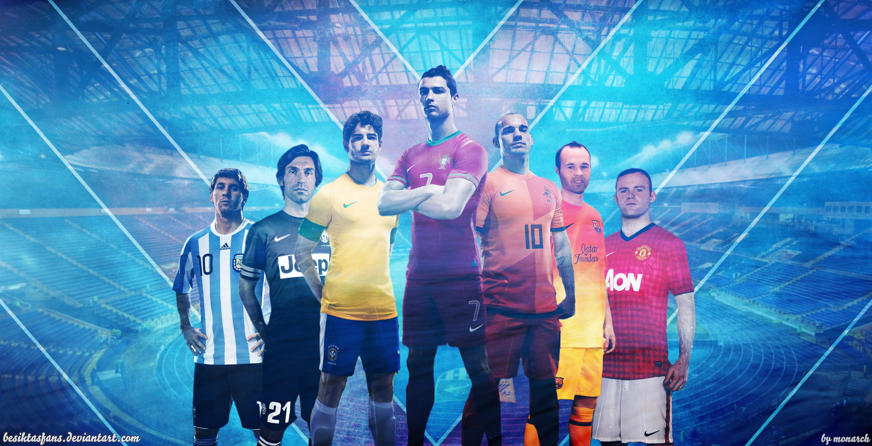 Messi Wallpaperports Neymar Ronaldo Rooney World Cup