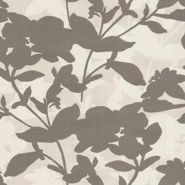 Brown Large Scale Floral Wallpaper Warehouse