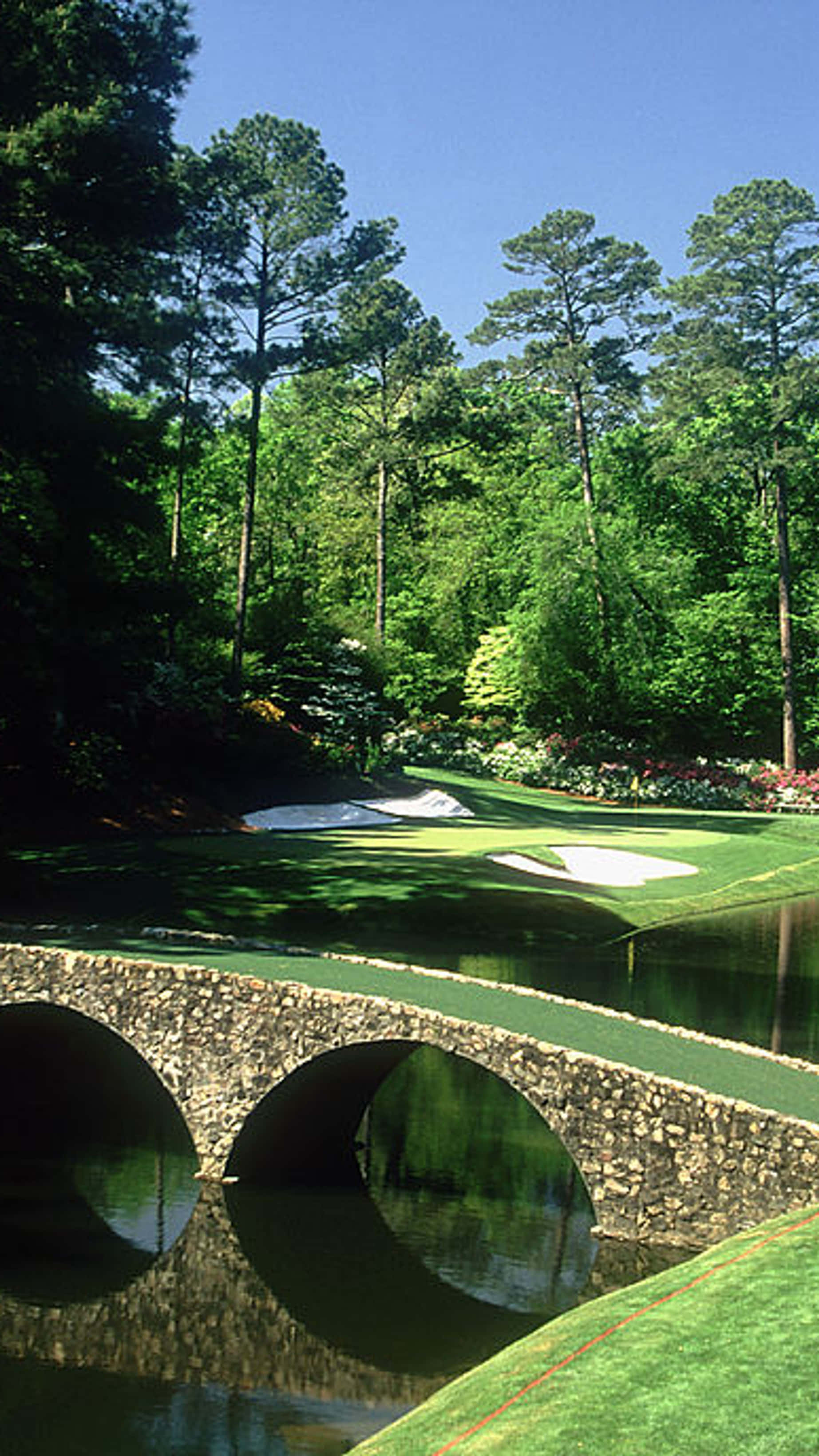 Augusta National iPhone With Stone Bridge Wallpaper