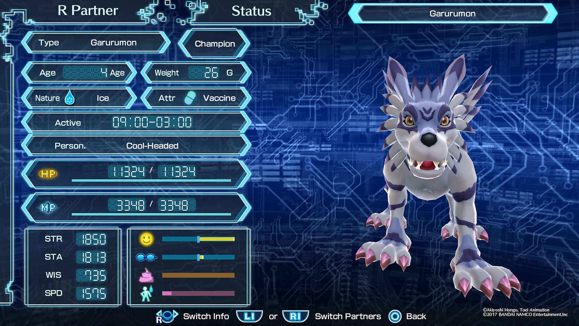 Garurumon Digimon World Next Order Grindosaur