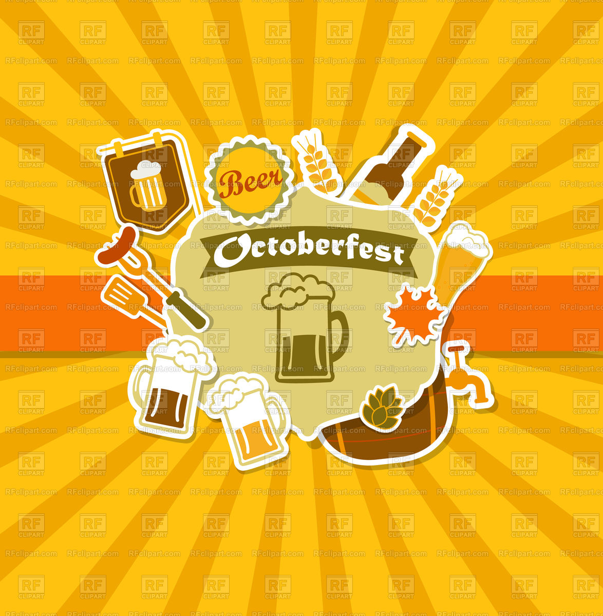 Octoberfest Background Vector Image Of Holiday Tandav
