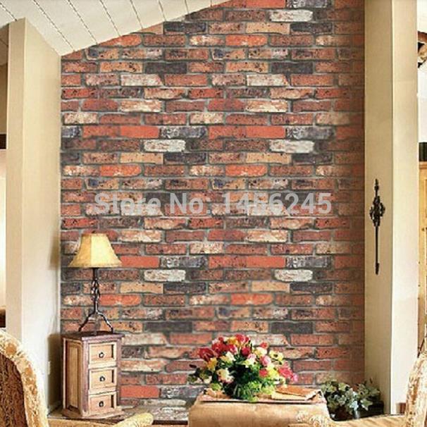 Free download brick wallpaper roll natural stone brick effect home background decor [606x606