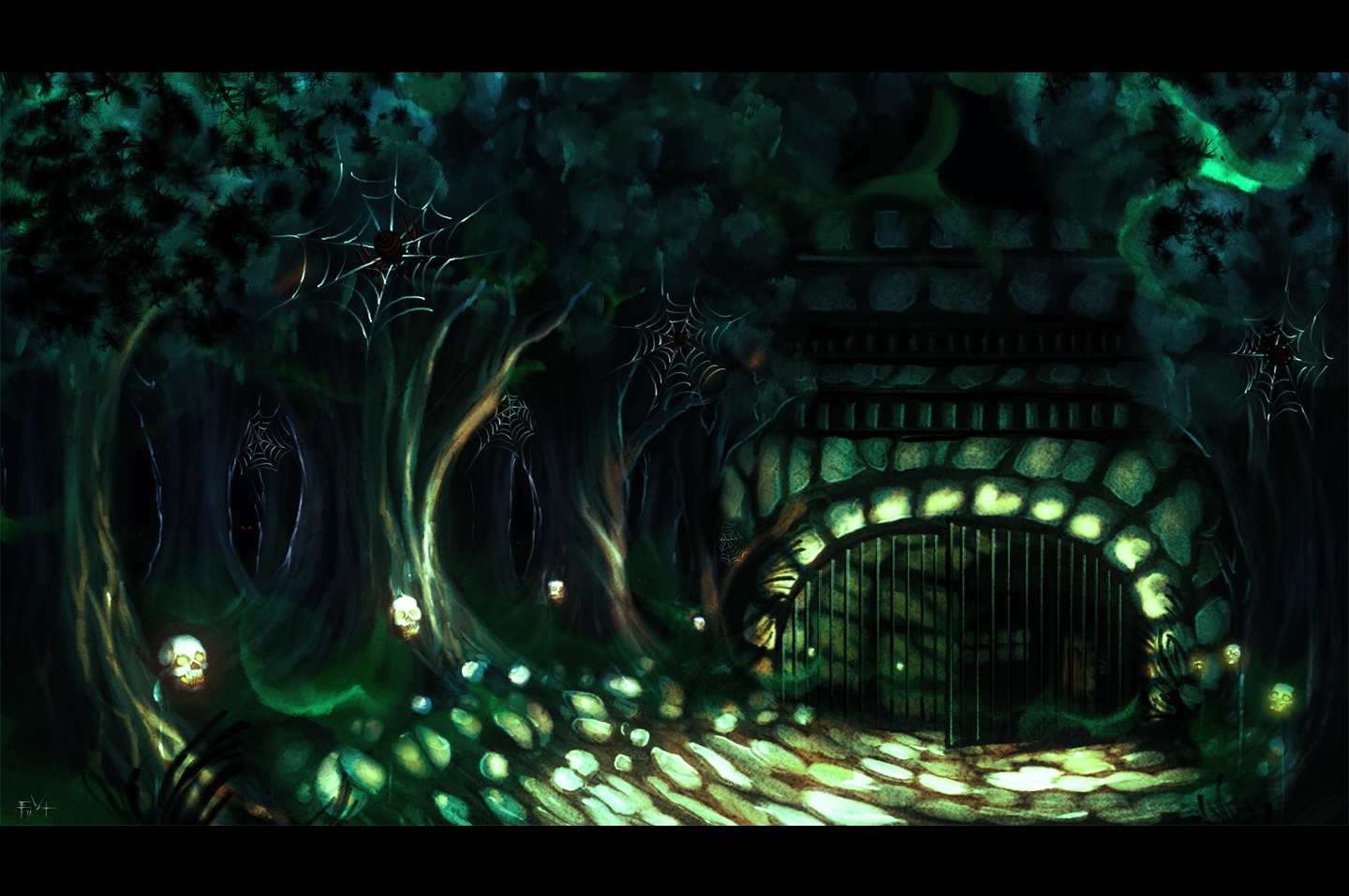 Haunted Forest Wallpaper By