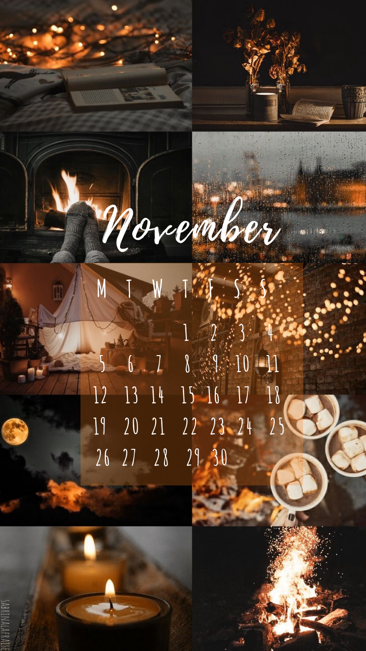 November Calendar Wallpaper Background