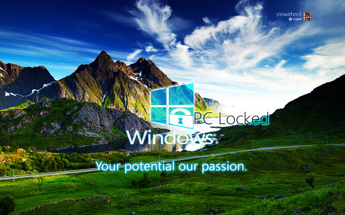Windows Potential Windows 8 Lock Screen Image by s1nwithm3 on