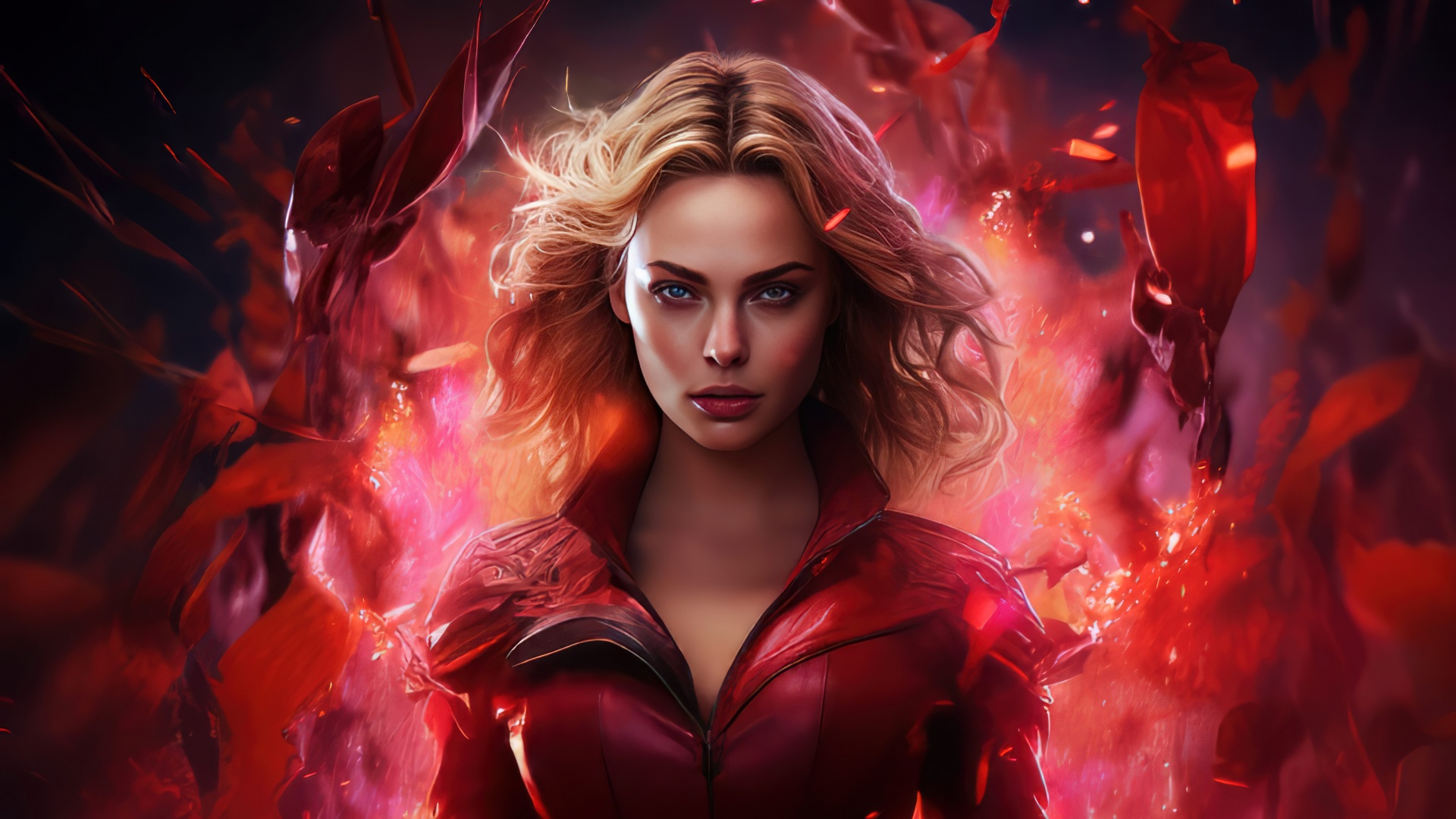 Scarlet Witch Wallpaper 4k Digital Art 5k Midjourney