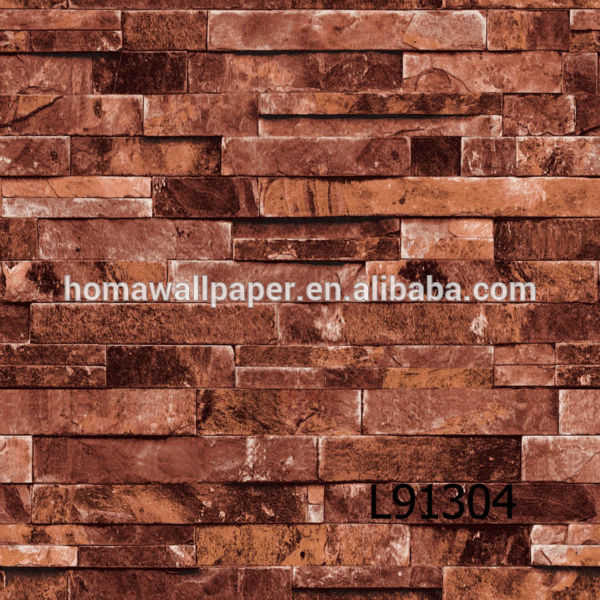 Pvc Wallpaper 3d Brick