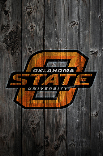 Oklahoma State Cowboys Wood iPhone Background Photo
