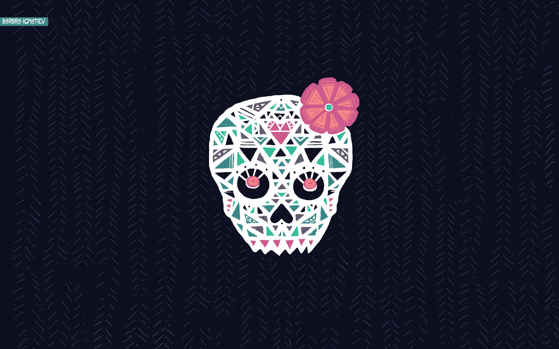 Sugar Skull Desktop Background Wallpaper