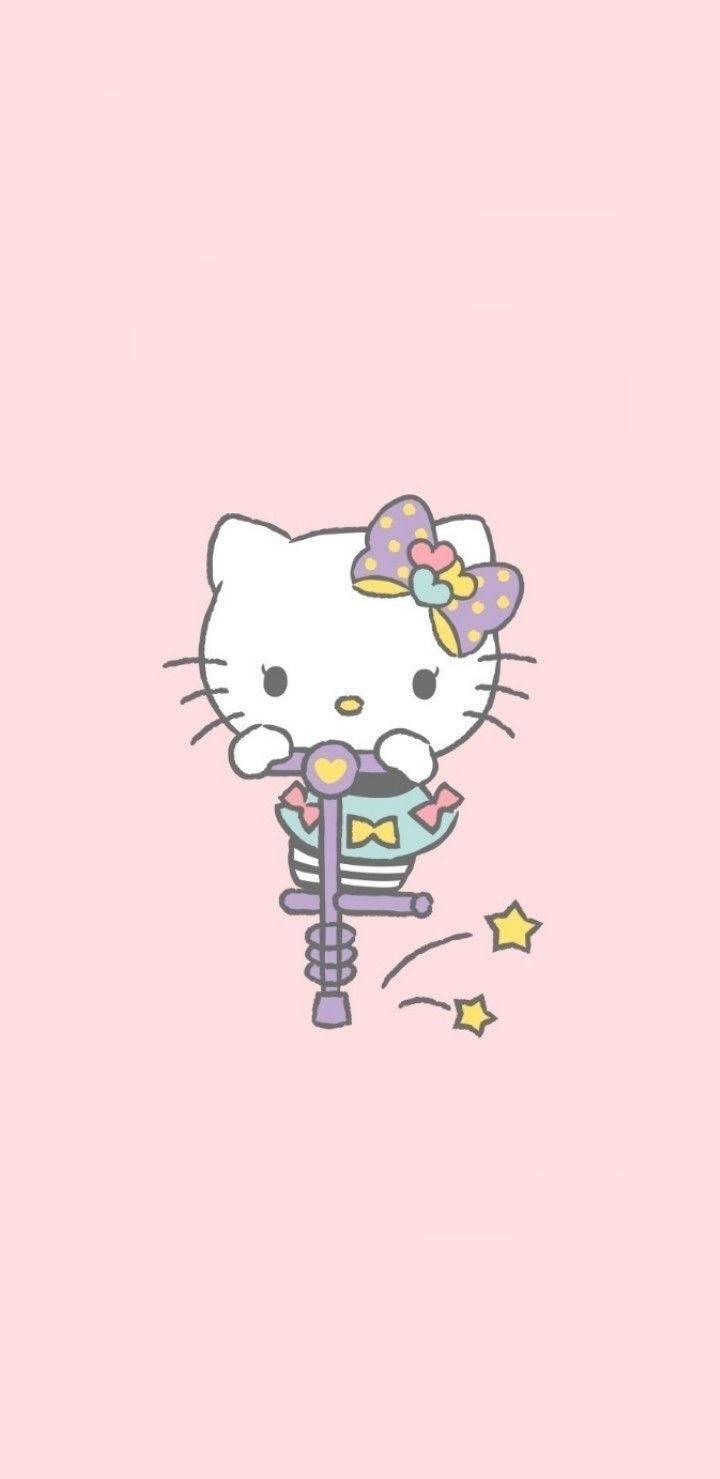 Download Playing Hello Kitty Aesthetic Wallpaper