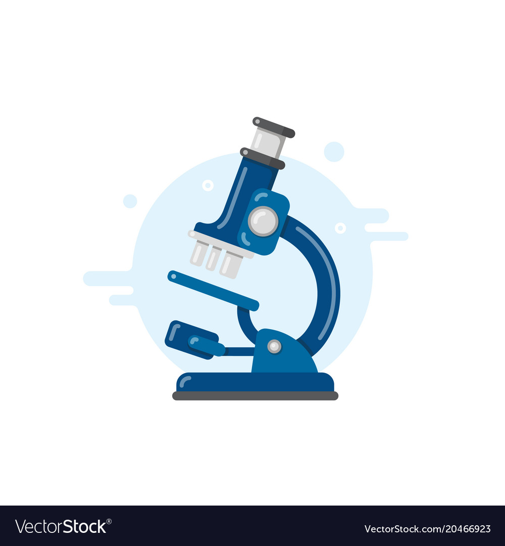 Microscope Icon In White Background Royalty Vector
