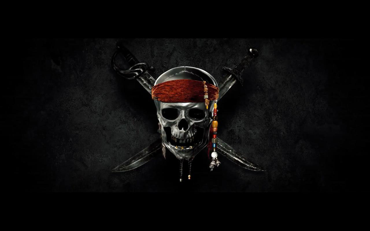 S1600 Pirates Of The Caribbean Logo Widescreen Wallpaper Jpg