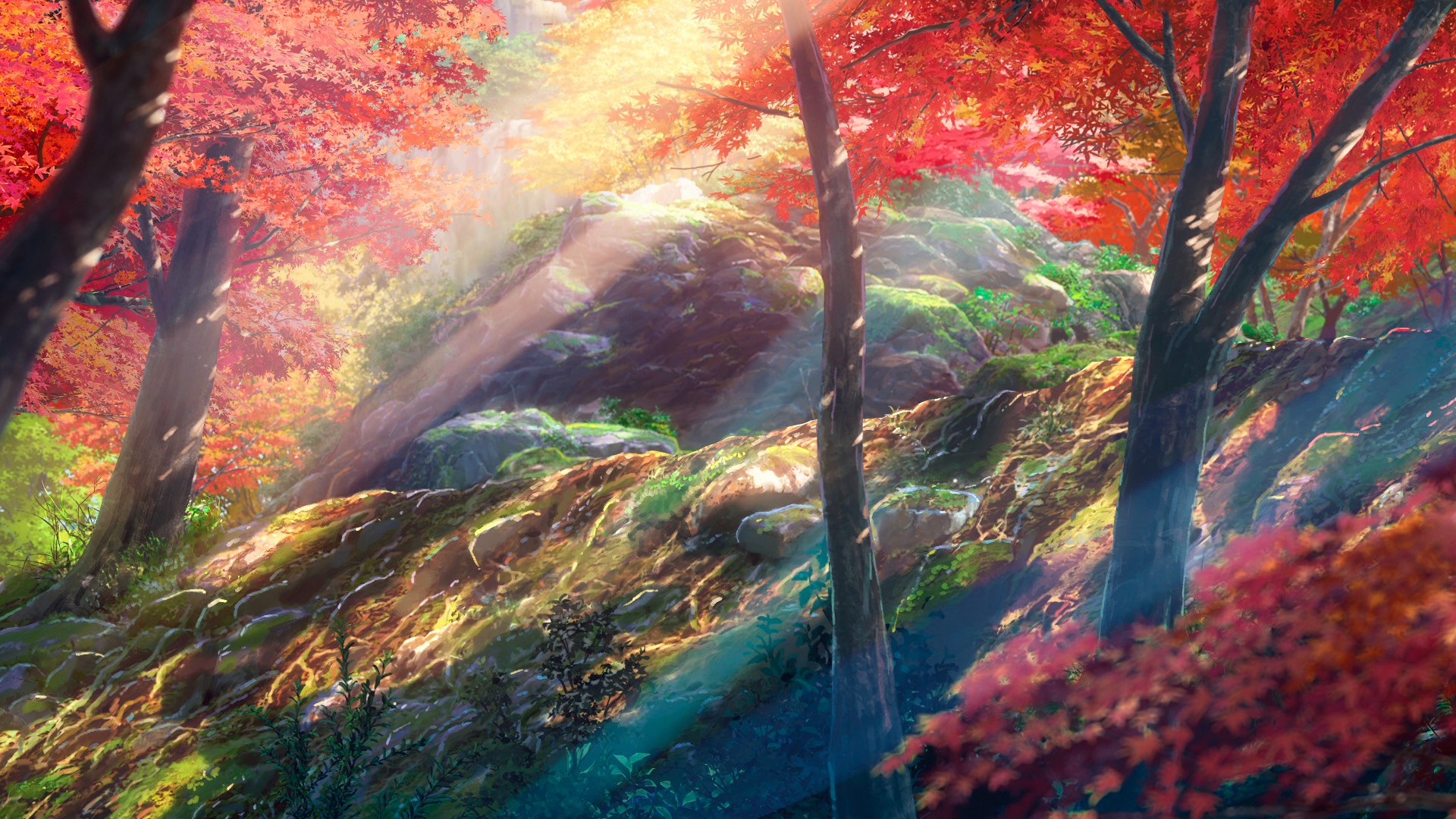 Radiant Autumn Glow HD Anime Wallpaper Inspired By Your Name