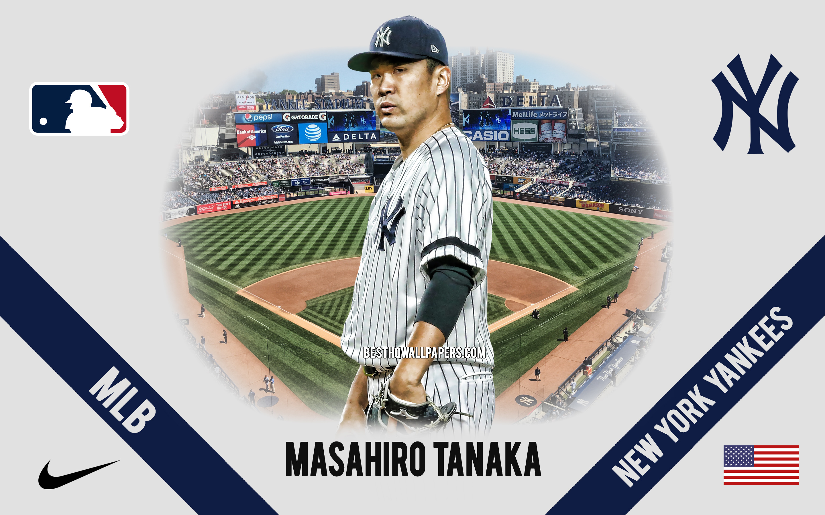 Wallpaper Masahiro Tanaka New York Yankees Japanese
