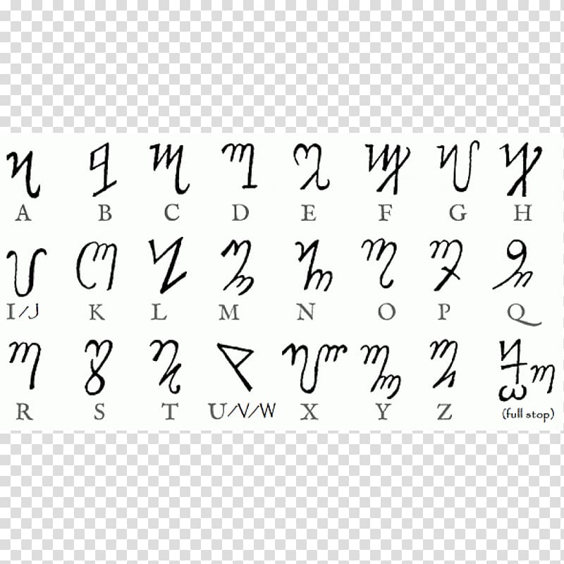 Theban Alphabet Thebes Runes Ladin Symbol Transparent