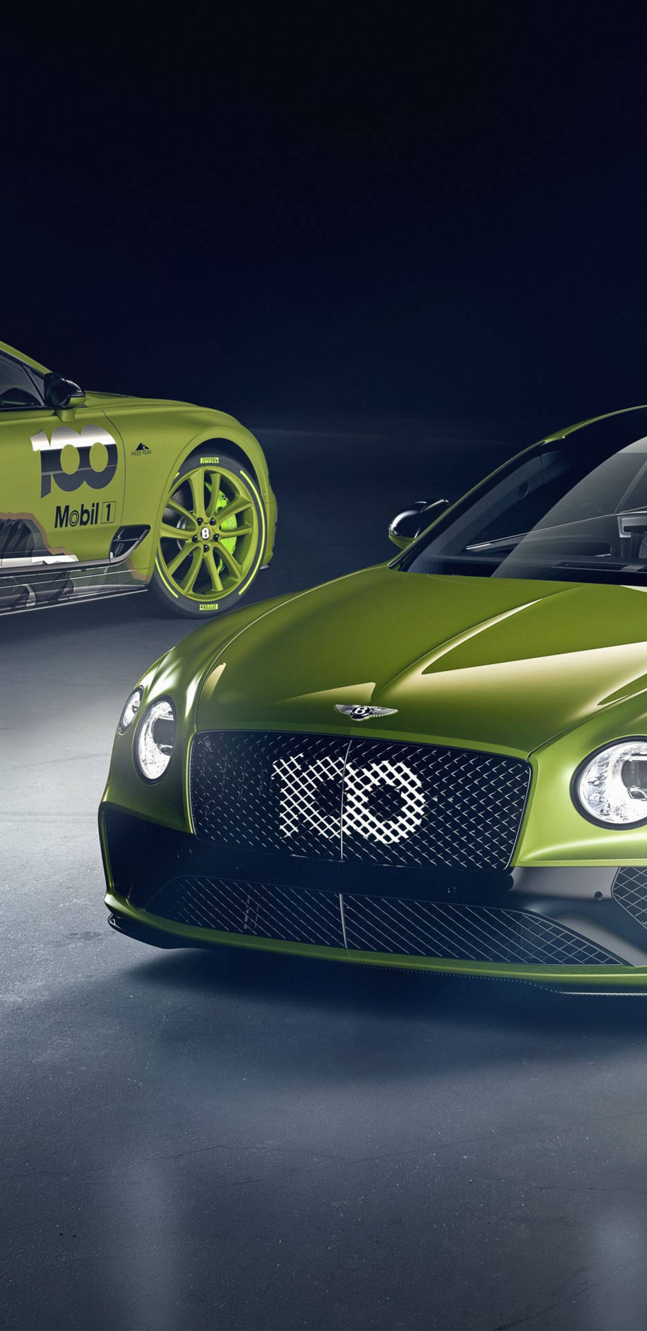Two Yellow Green Bentley iPhone 64widooeuu51uwk1 Wallpaper