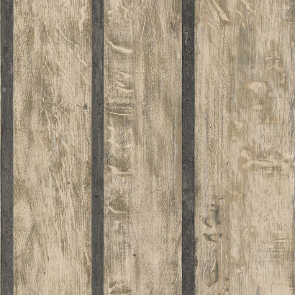 Wood Wall Faux Wooden Panel Beam Effect Textured Vinyl Wallpaper Roll