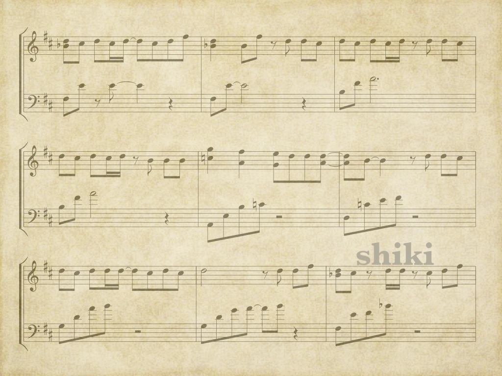 Old Sheet Music iPad Wallpaper By Monkiandshiki