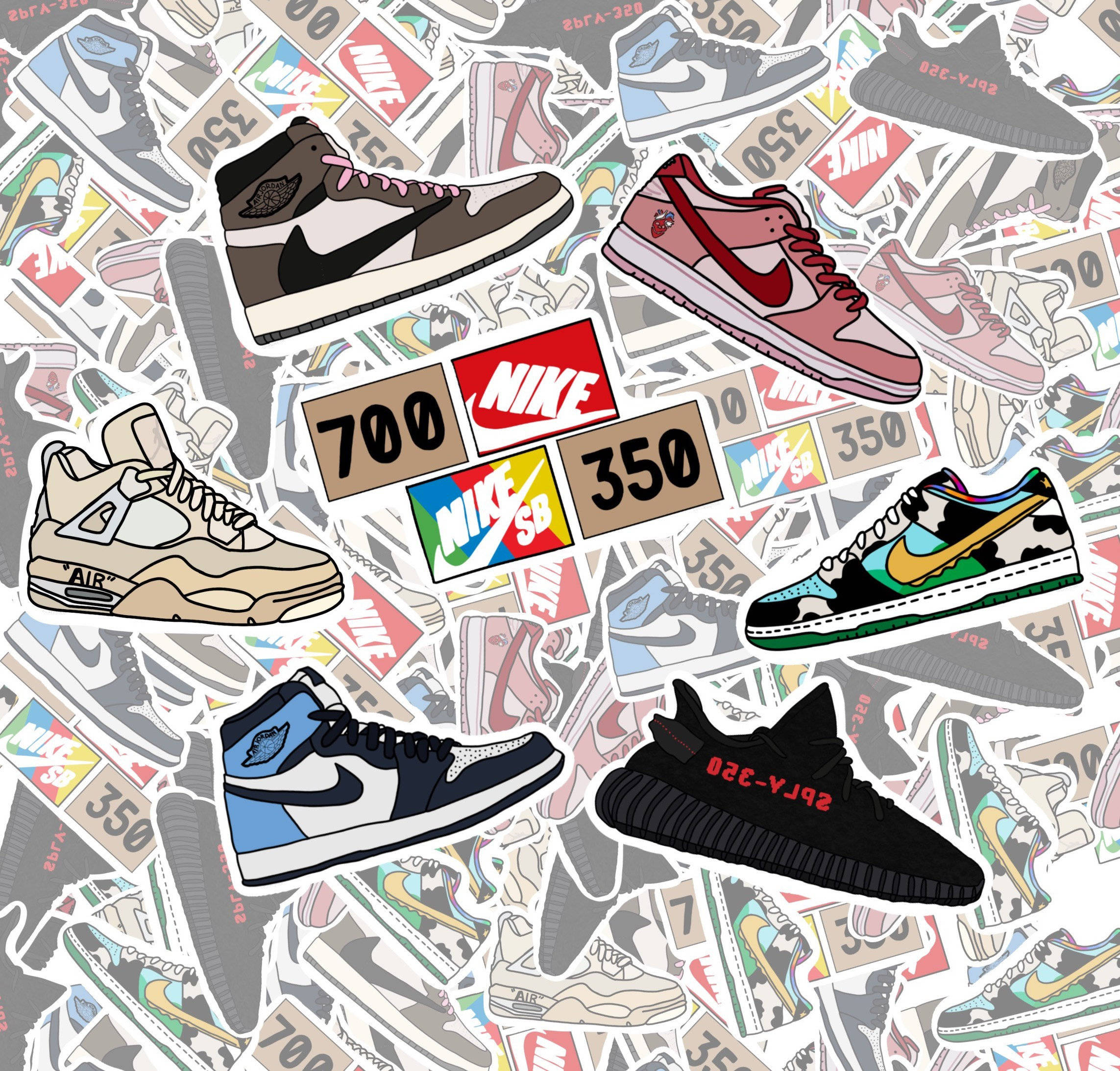 Cartoon Sneaker Wallpaper