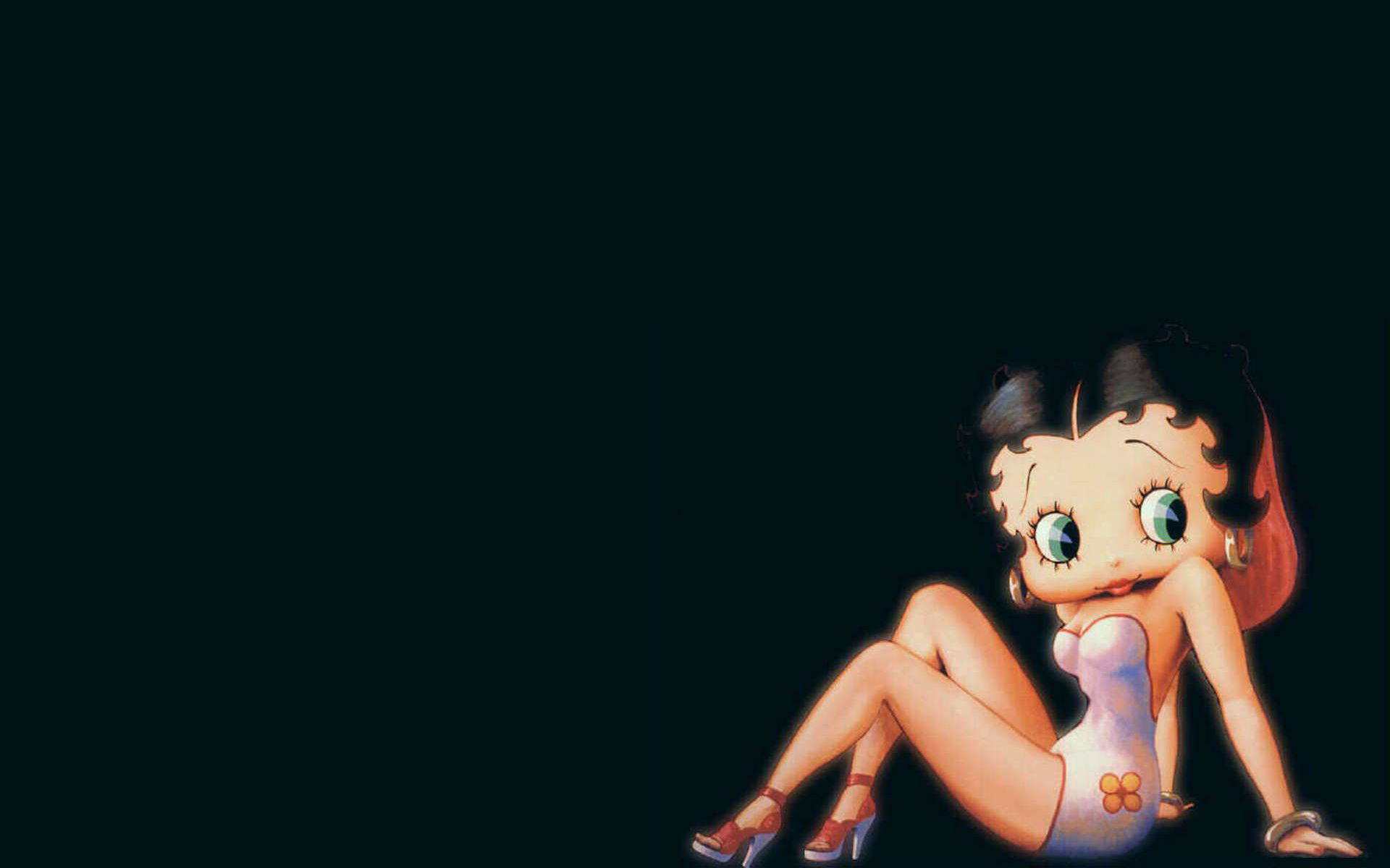 betty boop black and white wallpaper