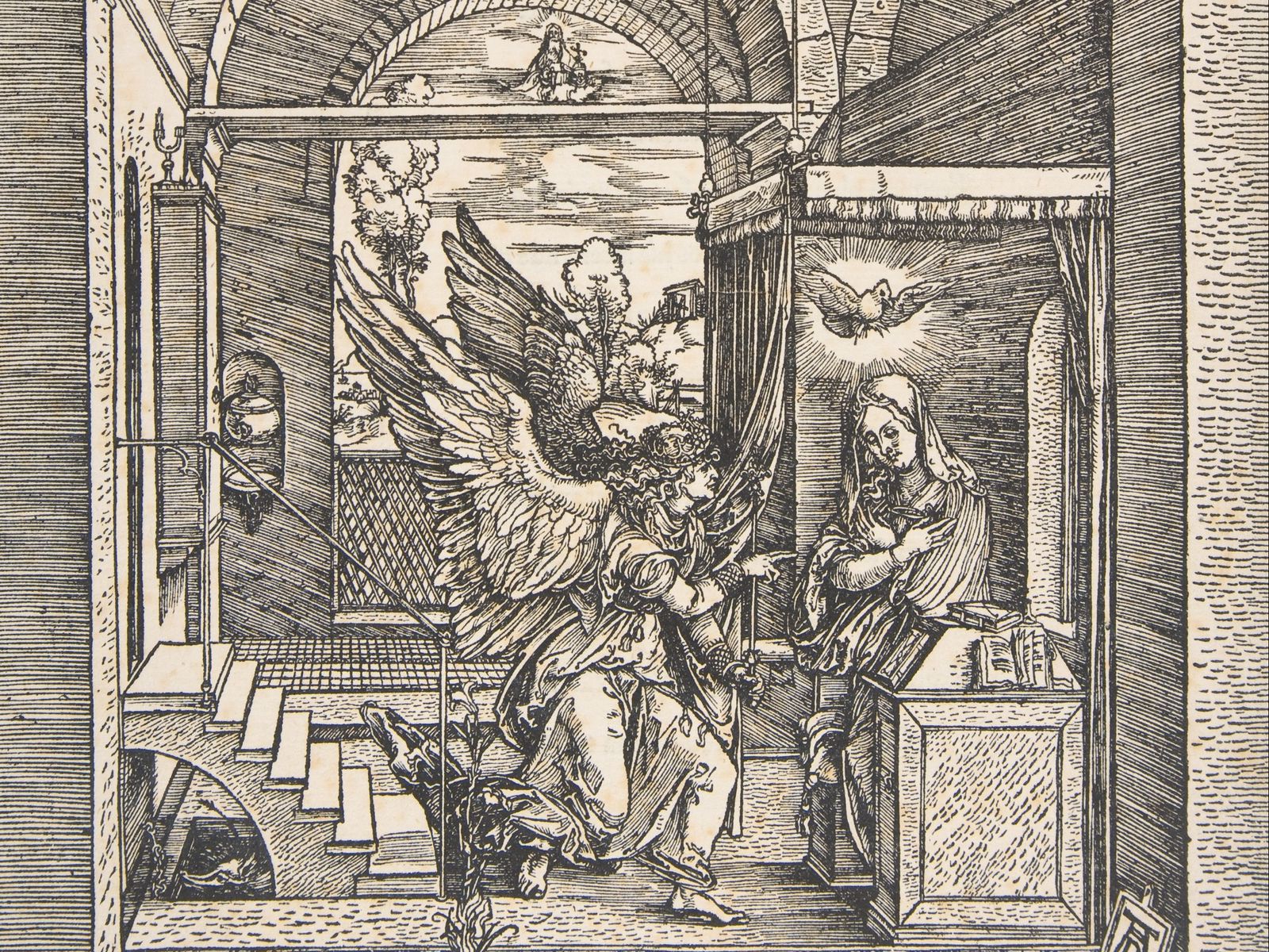 Wallpaper Albrecht Durer The Annunciation