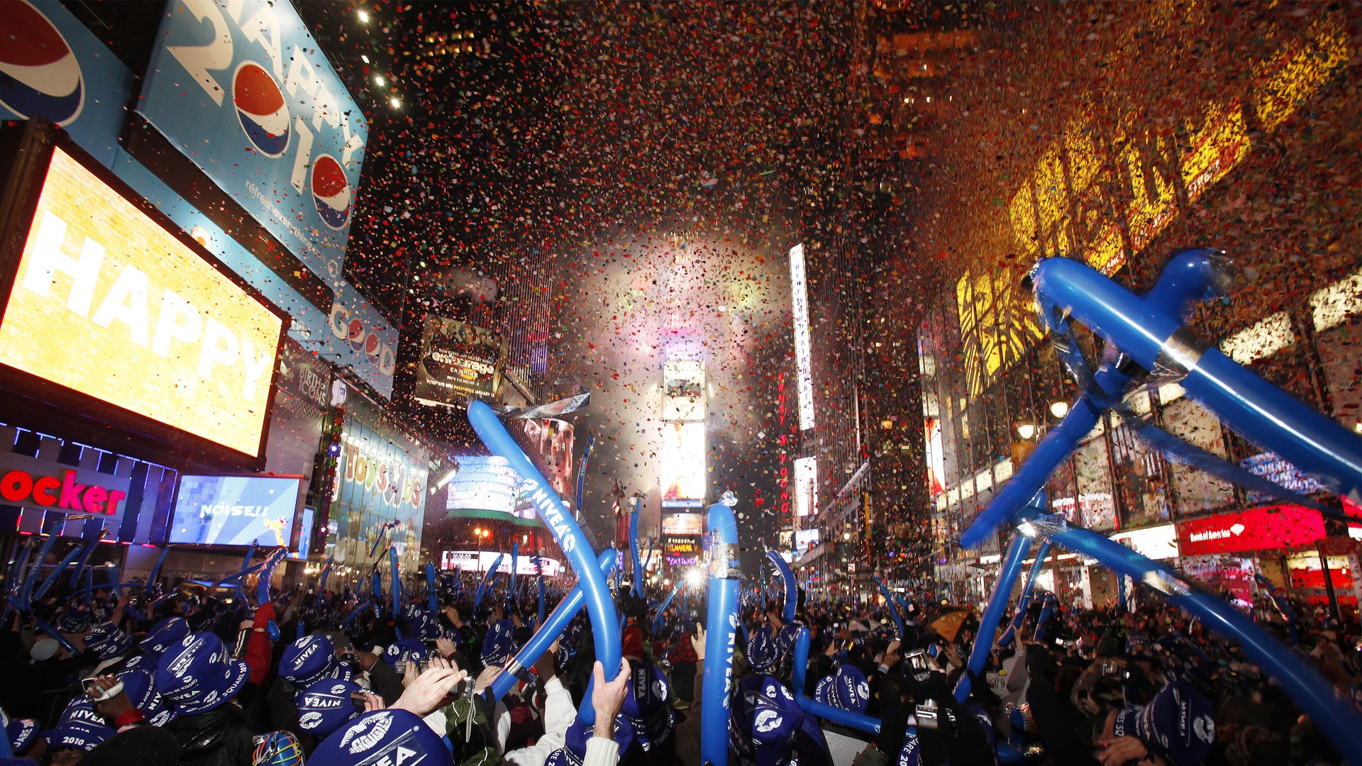 Times Square New Years Eve Wallpaper Desktop Background