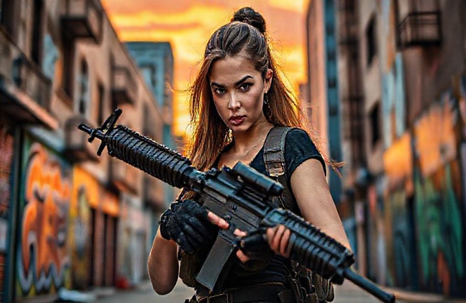 Girls With Guns Wallpaper