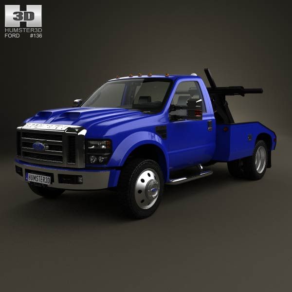 Ford Super Duty F Tow Truck With Hq Interior 3d