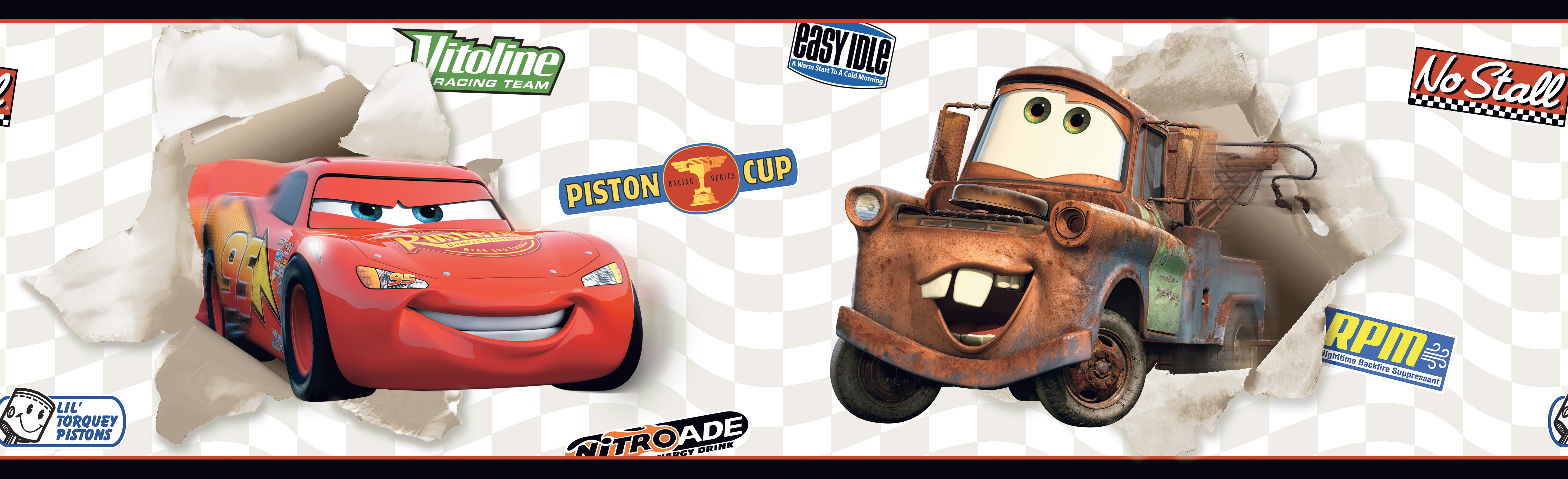 Cars Lightning Mcqueen And Mater White Wall Border Search Results