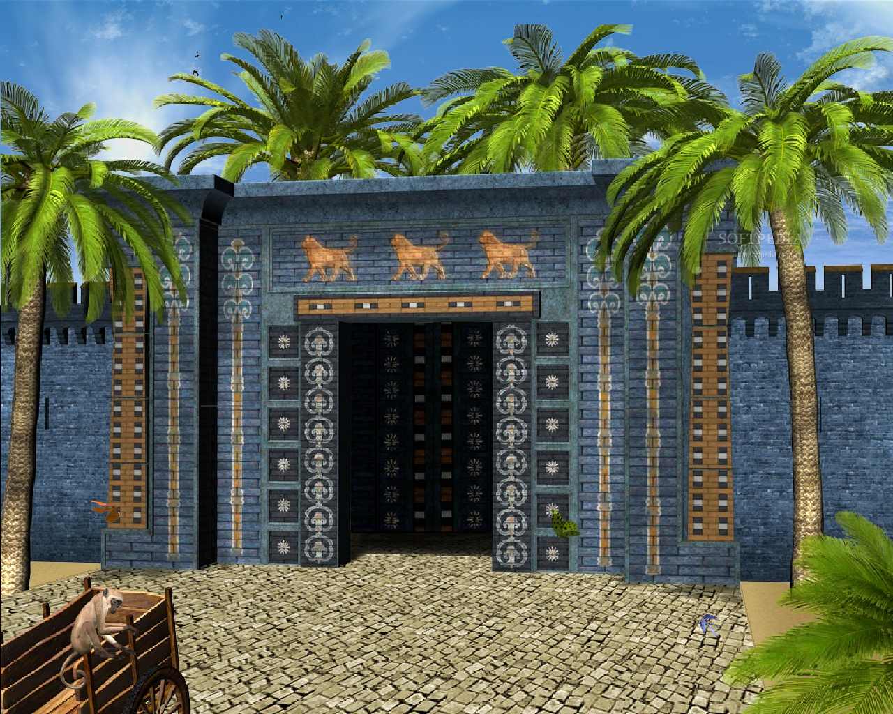 Babylon Gates   Animated Screensaver   This is the image that will be 1280x1024