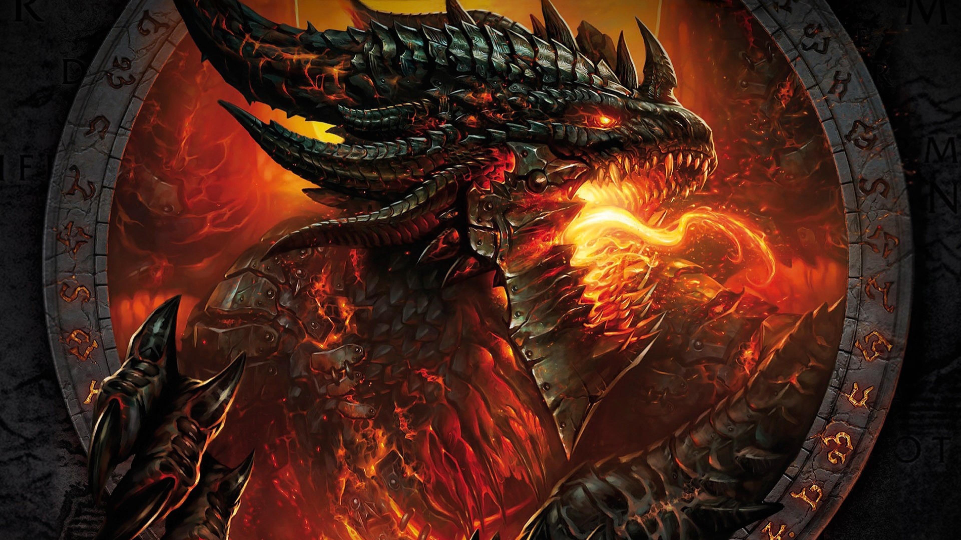 World Of Warcraft Face Fire Hands Monster Wallpaper Background 4k