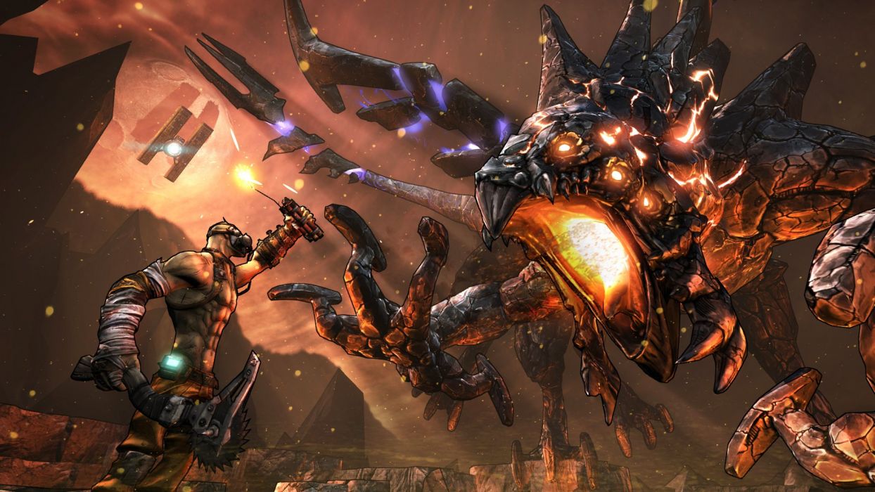 Borderlands Krieg The Psycho Shooter Sci Fi Action Rpg Wallpaper