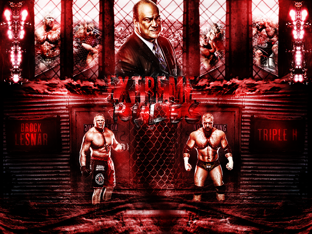 Triple H Vs Brock Lesnar Extreme Rules By Alitaker