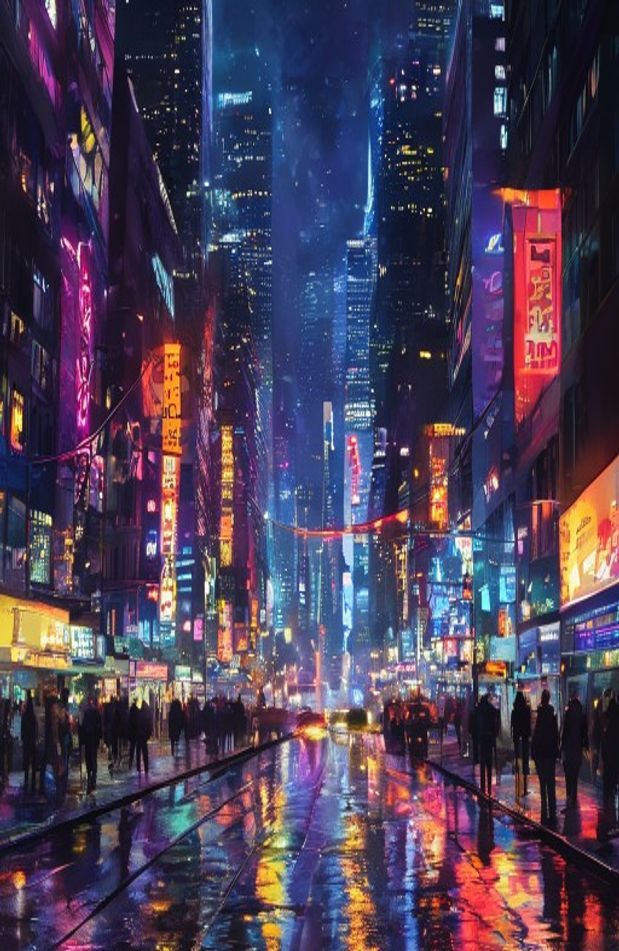 Street Wallpaper HD Night City