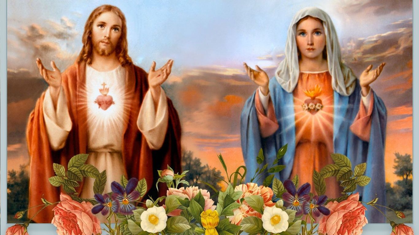 Jesus And Mother Mary HD Image Christian
